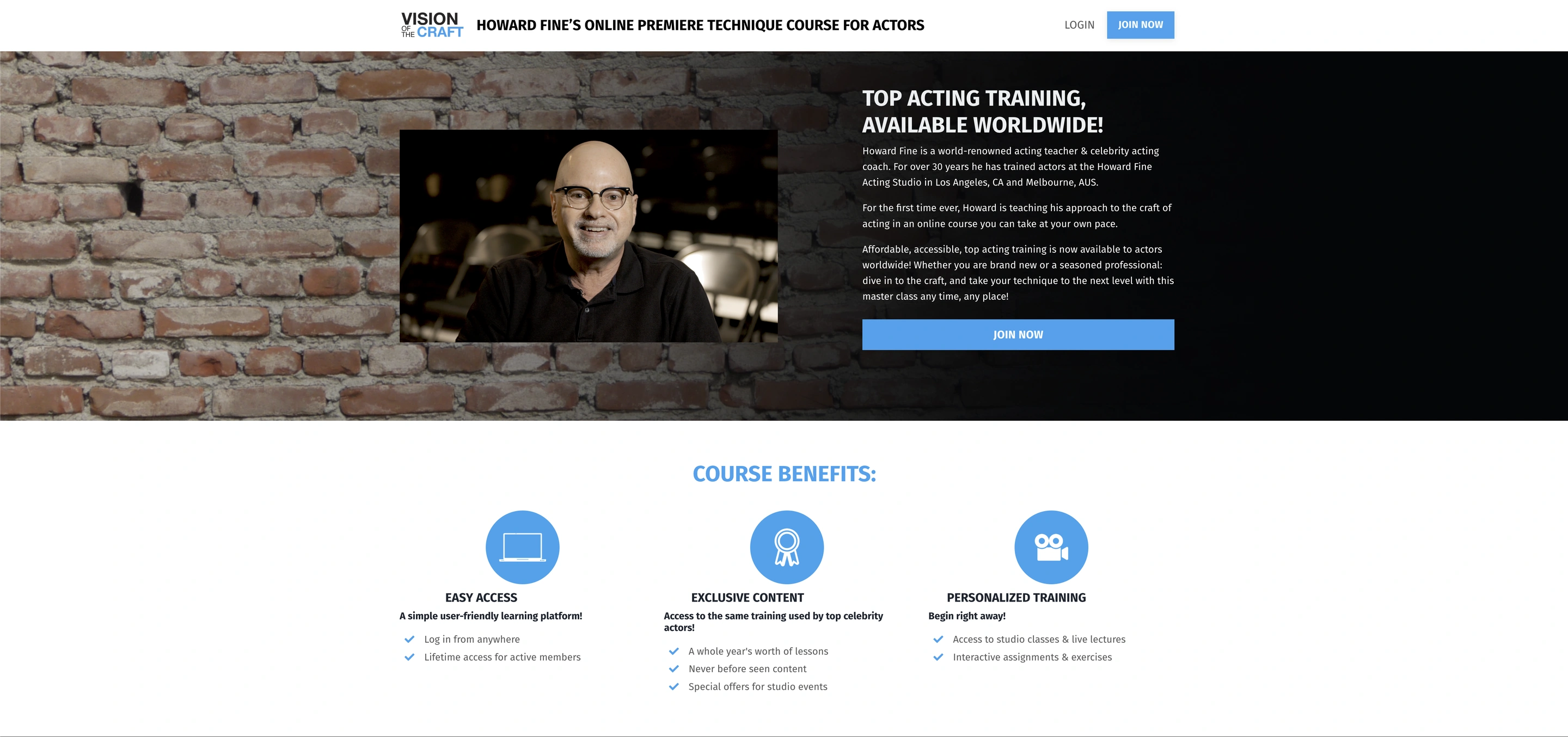 Vision of the Craft website